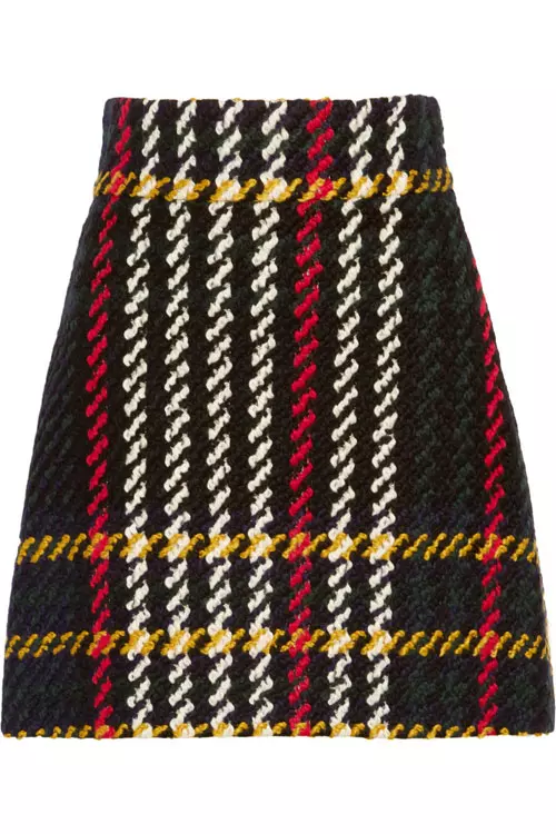 Fusta din stofa de casmir, Miu Miu, 690 euro, www.net-a-porter.com