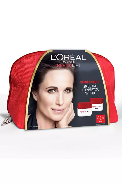 Trusa Revitalift (contine crema zi, crema noapte + pouche), L'Oreal Paris, 68 lei