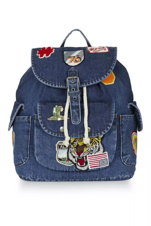 Rucsac din denim, Topshop, 109 lei