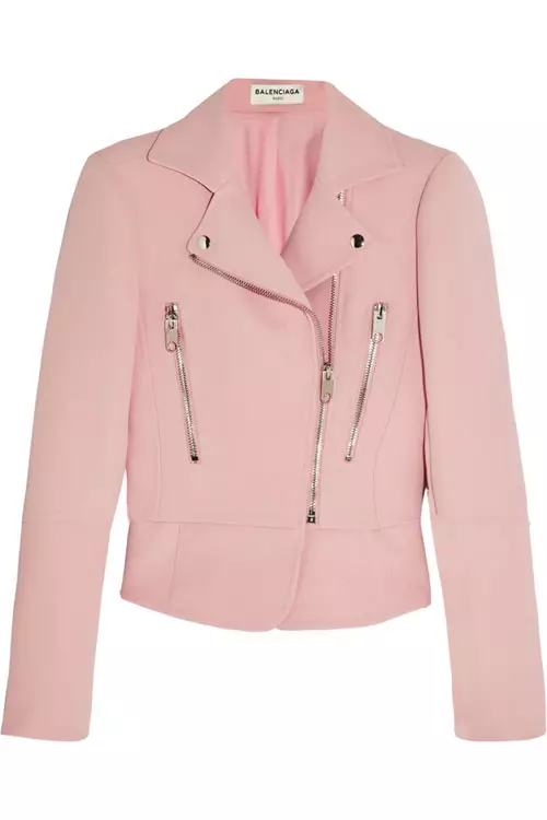 Jacheta din piele, Balenciaga, 1.495 euro, www.net-a-porter.com