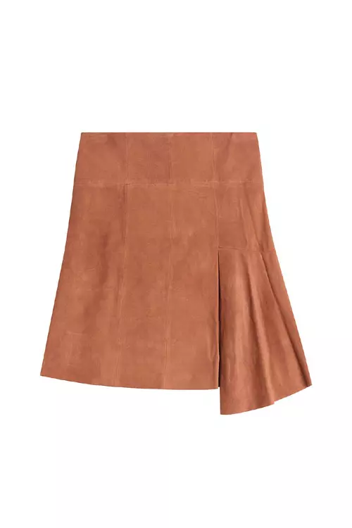 Fusta din piele velur, Steffen Schraut, 1.778 lei, www.stylebop.com