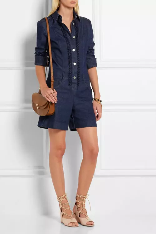 Salopeta scurta din denim, See by Chloe, 1.735 lei