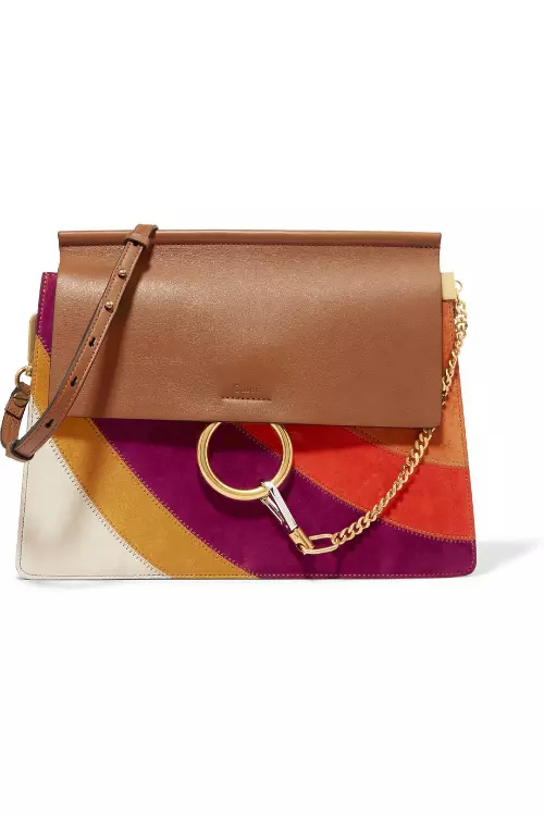 Geanta din piele si piele velur, Chloe, 7.660 lei, magazinul The Place X