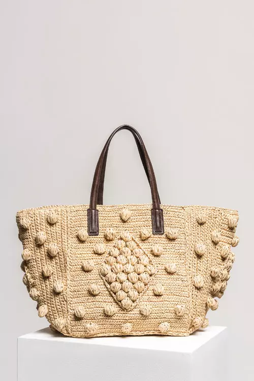 Geanta din piele si material textil, Gerard Darel, 1.269 lei