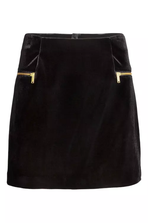 Fusta din catifea, H&M, 64,90 lei