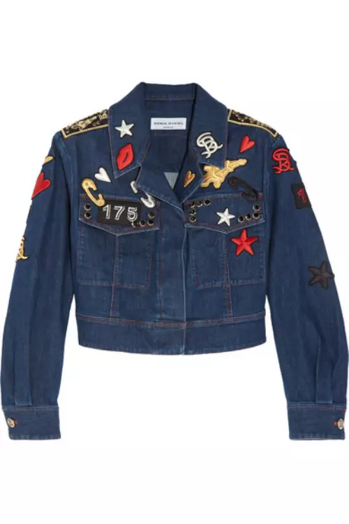 Jacheta din denim, Sonia Rykiel, 890 euro, www.net-a-porter.com