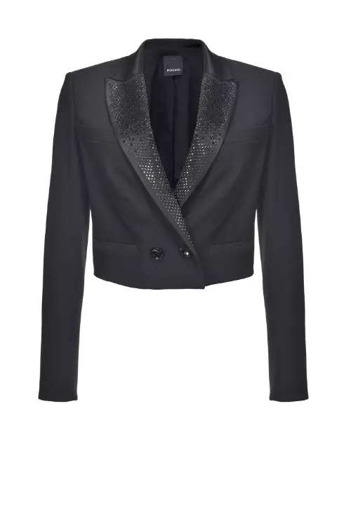 1. Blazer din stofă și mătase, Pinko, 1.957 lei