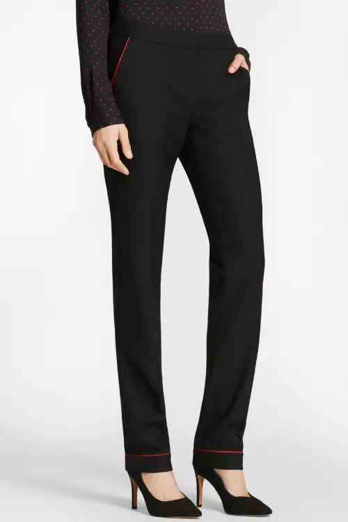 11. Pantaloni din stofă de lână, Brooks Brothers,709 lei