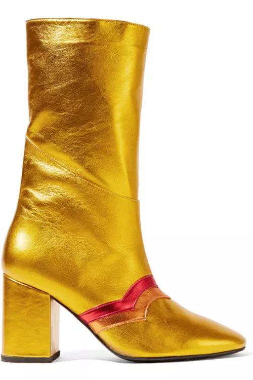 I'm Here To Party metallic leather boots, 2142 lei