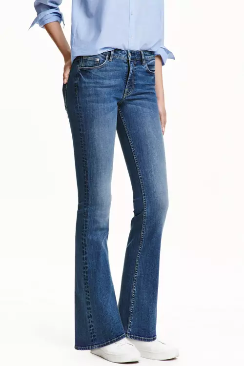 Jeans usor evazati, H&M, 159 lei