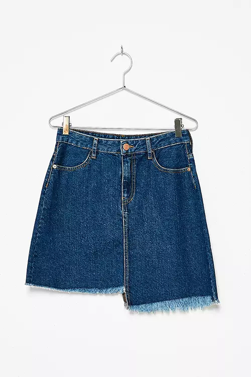 Fusta din denim, Bershka, 79.90 lei