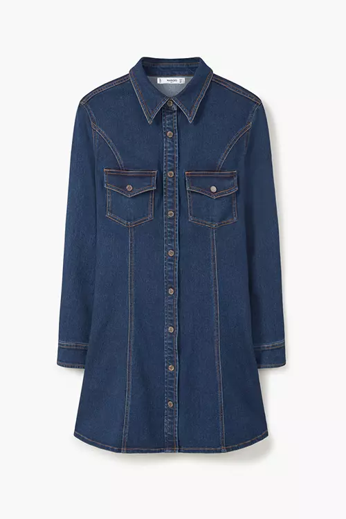 Rochie din denim, Mango, 179.90 lei