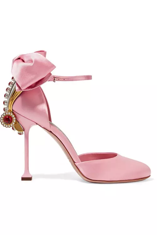 Pantofi din satin, Miu Miu, 950 euro, www.net-a-porter.com