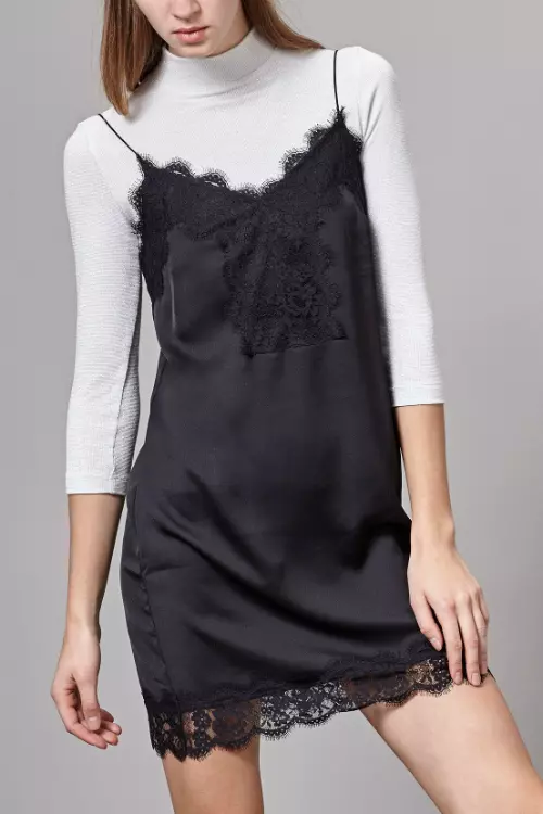 Slip dress cu dantela, Stradivarius, 59.90 lei