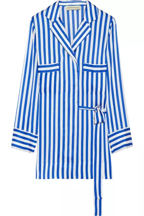 Rochie camasa din satin, By Marlene Birger, 265 euro, Net A Porter