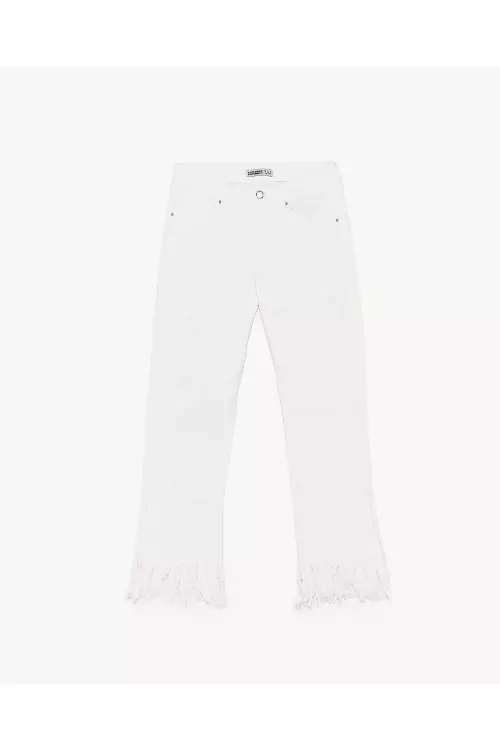 Jeansi cu franjuri, Zara, 89.90 lei
