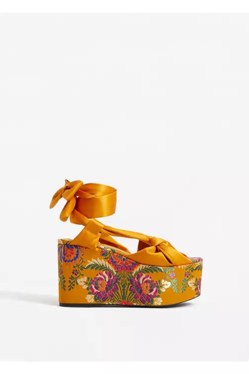 Platforme cu broderie, Mango, 199.90 lei