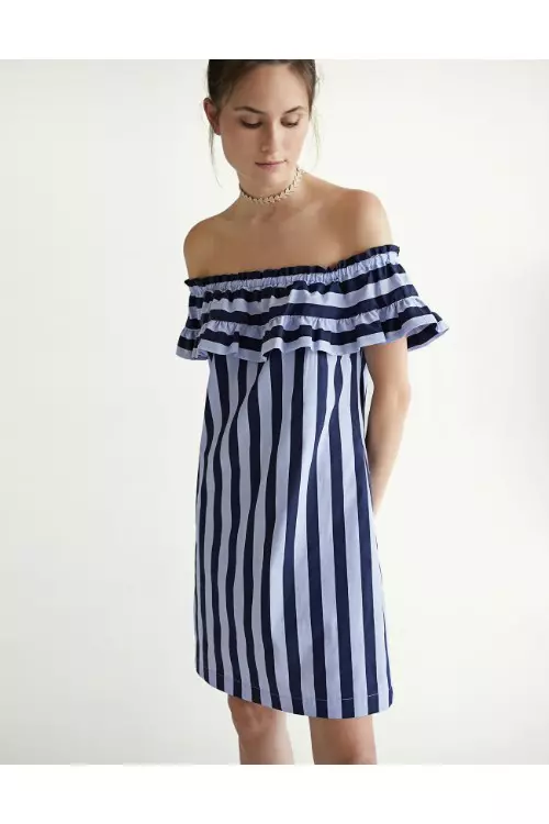 Rochie din bumbac, Stradivarius, 89,90 lei