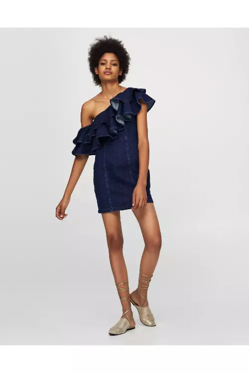 Rochie din denim, Pull & Bear, 149,90 lei