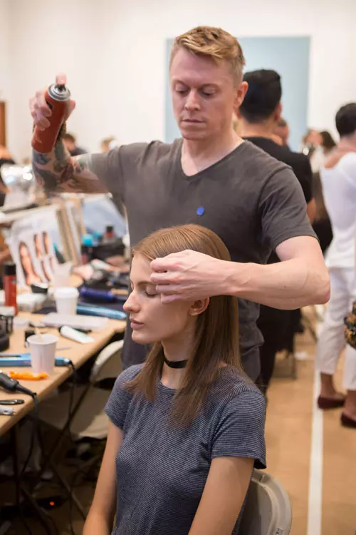 Oscar de la Renta colectia primavara-vara 2017 backstage (2)
