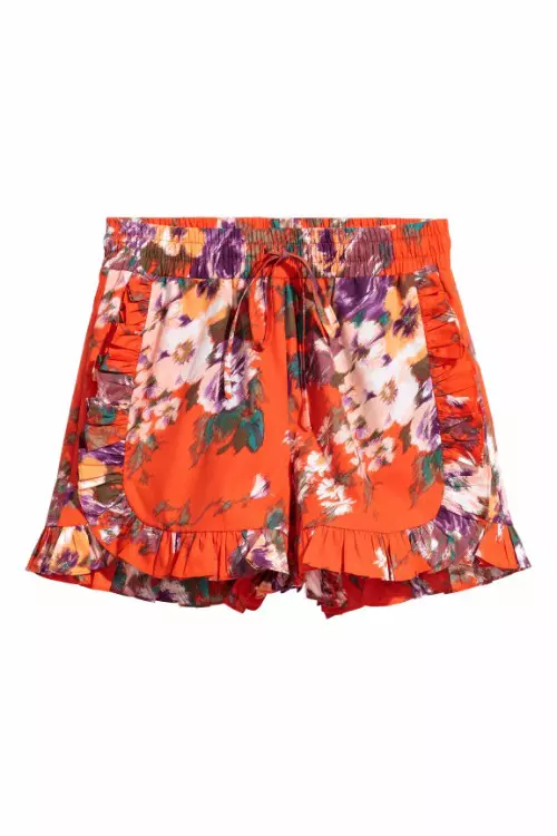 Pantaloni scurti cu imprimeu floral, H&M, 99.90 lei