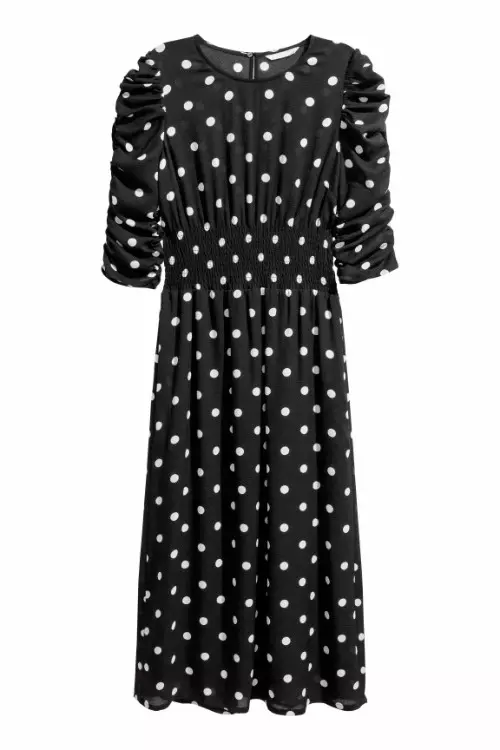 Rochie midi cu buline, H&M, 129.90 lei