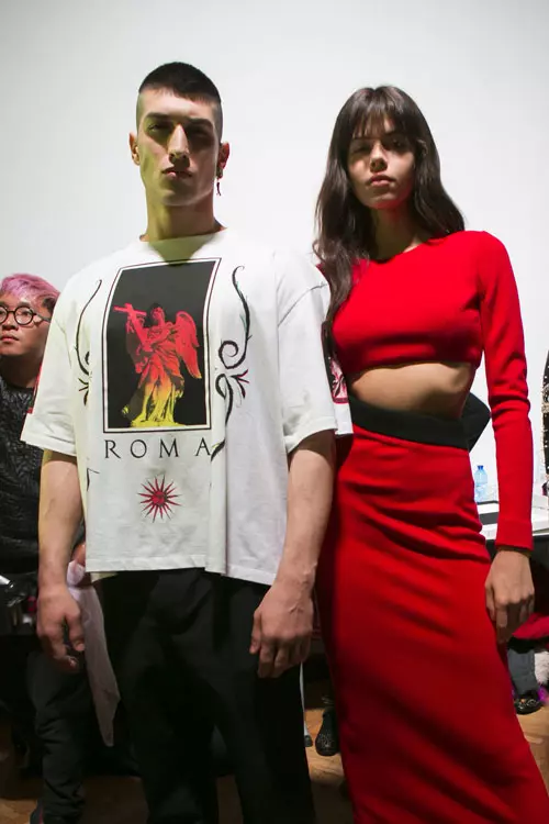 Fausto Puglisi colectia toamna-iarna 2017-2018 backstage (7)