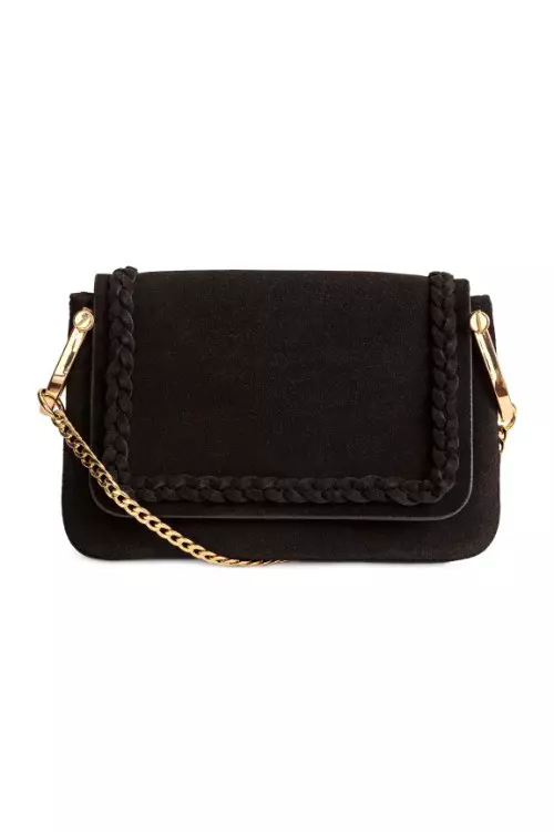 Geanta din piele velur, H&M, 69.90 lei