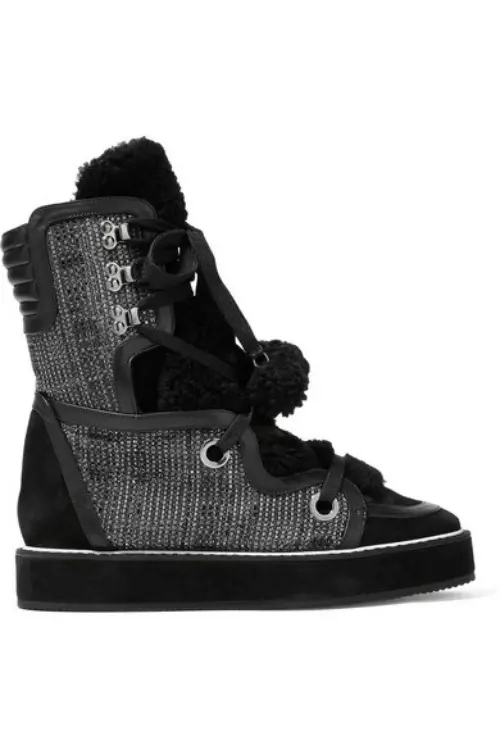 Ghete din piele si blana, Nicholas Kirkwood, 995 euro, www.luisaviaroma.com