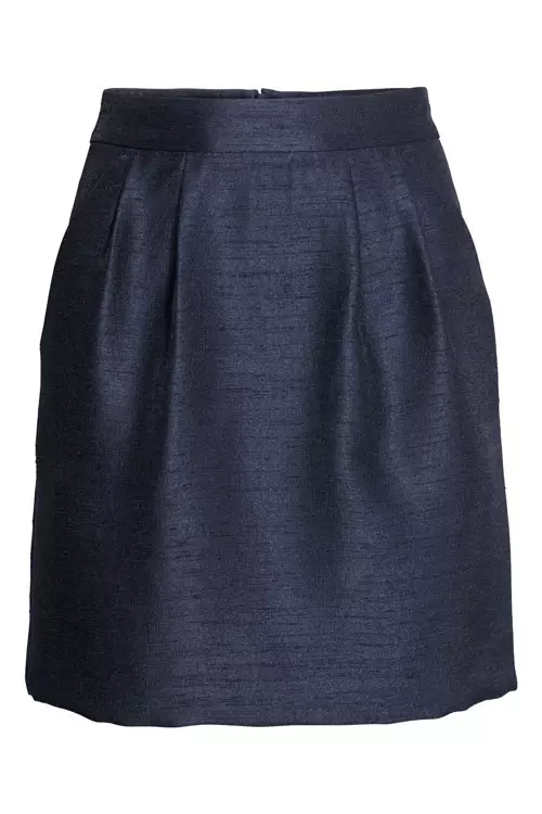 Fustă texturată, cu talie înaltă, H&M, 99 lei