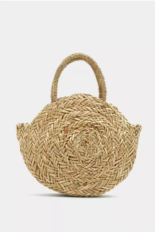 Coș din rafie, Pull&Bear, 99,90 lei