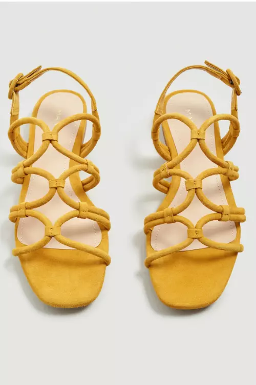 Sandale din piele ecologică, Mango, 199,90 lei