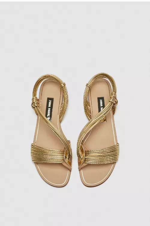 Sandale din piele ecologică, Zara, 149,90 lei