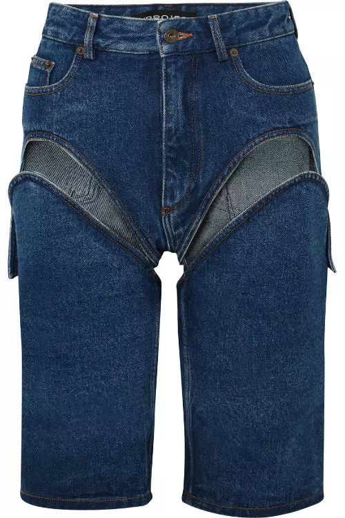 Bermude din denim, Y Project, 270 euro, www.mytheresa.com
