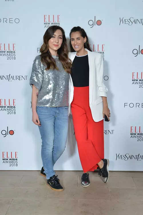 Iulia Vladu (YSL) si Alice Bursuc (ELLE)