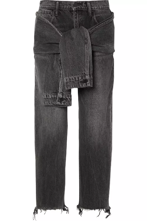 Jeanși din denim, Alexander Wang, 234 euro, www.net-a-porter.com