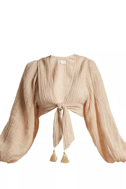 Top din pânză topită, Zimmermann, 385 euro, www.matchesfashion.com