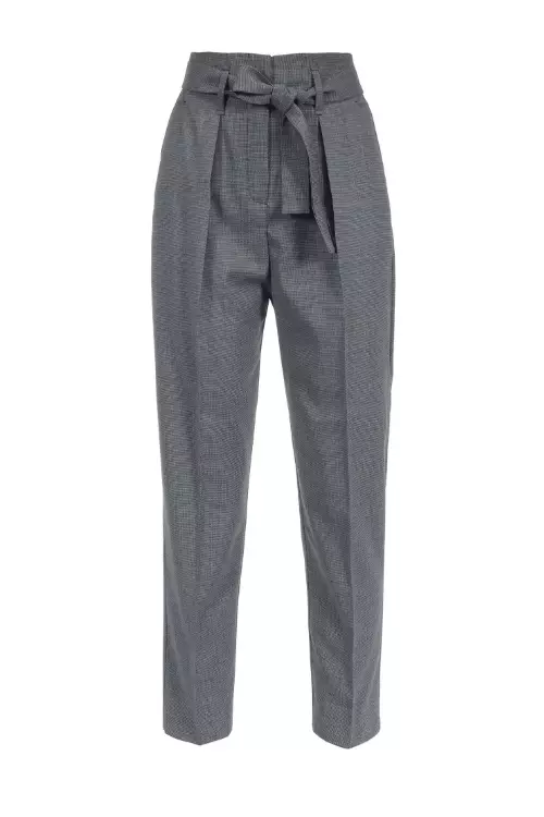 1. Pantaloni din stofă de lână, Pinko, 900 lei