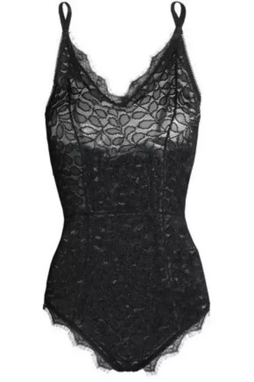 Body din dantelă, Anine Bing, 70 euro, www.theoutnet.com