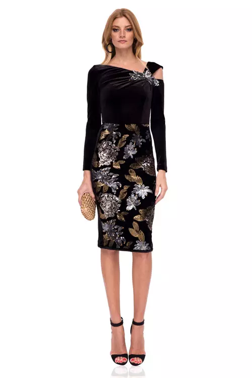 Rochie cu mâneci lungi, Nissa, 699 lei