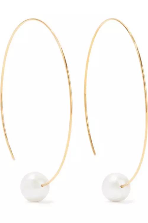 4a. Cercei metalici cu pele, Chan Lu, 78 euro, www.mytheresa.com