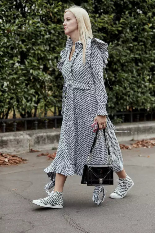 7. Rochia & bascheții cu același imprimeu