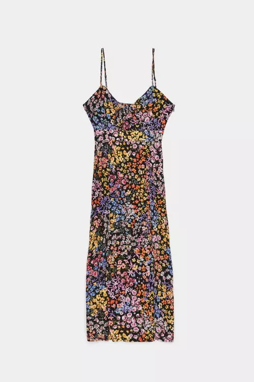 Rochie cu imprimeu floral, Bershka, 149,90 lei