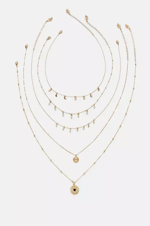 Set 5 coliere subțiri, Stradivarius, 39,90 lei