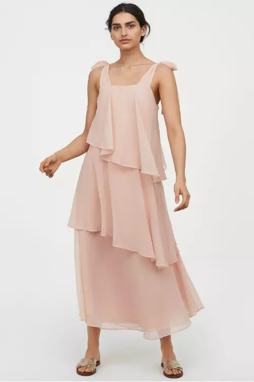 Rochie maxi cu volane, H&M 139,99 lei