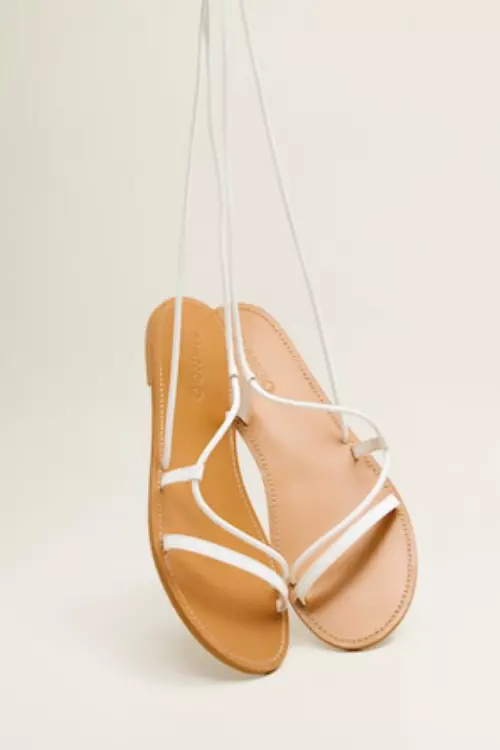 Sandale albe, Mango, 160 lei