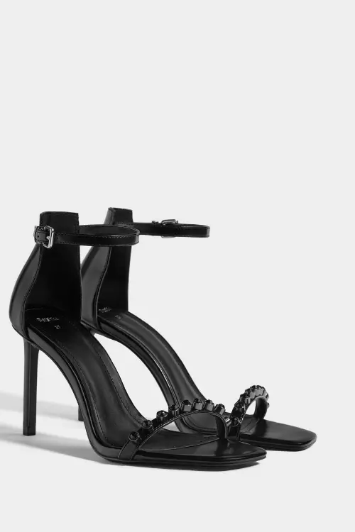 Sandale cu toc subțire, Bershka, 129,90 lei