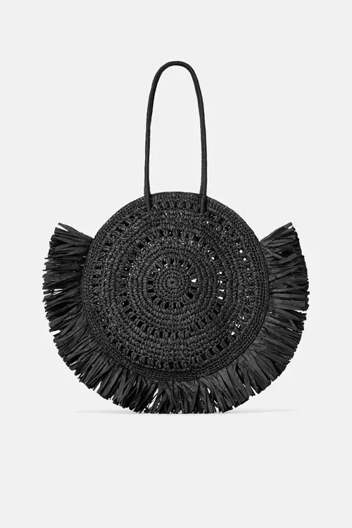 Geantă din materiale naturale, Zara, 59,90 lei
