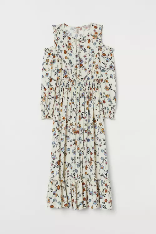 Rochie cu umerii goi, H&M, 139,99 lei