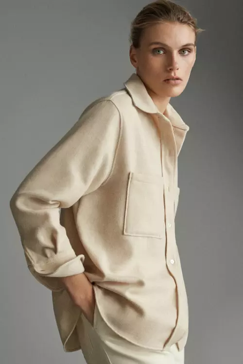 5. Cămașă overshirt Massimo Dutti, 379,00 lei